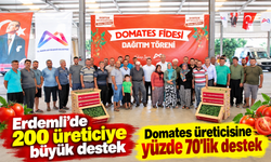 Erdemli’de 200 üreticiye büyük destek
