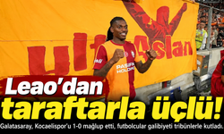 Galatasaray’dan taraftarla galibiyet kutlaması