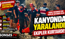 Galgamaç Kanyonu’nda korkutan düşüş