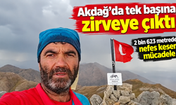 Aktürk’ten Akdağ’da zorlu solo tırmanış