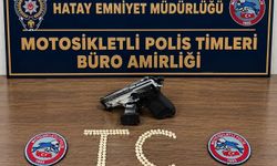 Antakya'da 119 uyuşturucu hap ve kurusıkı tabanca ele geçirildi