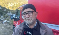 Kurtarma ekibi, helikopterle mahsur kalanların yakınına indi