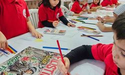 'Filistinli çocuklar için çiz' etkinliği