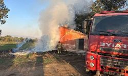 Kırıkhan'da metruk binadan alevler yükseldi