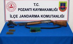 Pozantı'da tabanca, tüfek ve uyuşturucu ele geçirildi