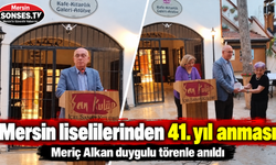 Mersin liselilerinden 41. yılda duygu dolu anma