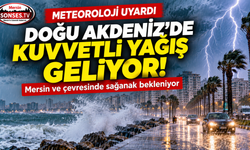 Doğu Akdeniz için kuvvetli yağış uyarısı