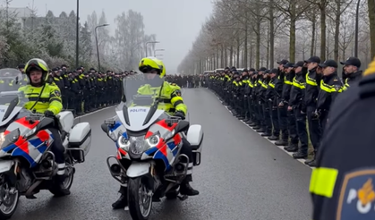 Hollanda'da Vefat Eden Türk Kökenli İki Polis İçin Büyük Tören