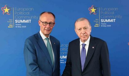 Cumhurbaşkanı Erdoğan, Almanya Başbaşkanı Merz ile görüştü