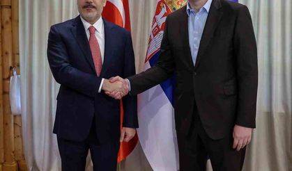 Dışişleri Bakanı Fidan, Sırbistan Cumhurbaşkanı Vucic ile görüştü