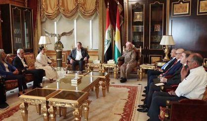 DEM Parti heyeti, KDP Başkanı Barzani ile barış sürecini görüştü