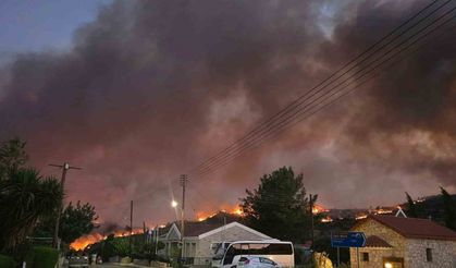 Güney Kıbrıs’ta çıkan orman yangınlarında birçok köy tahliye edildi
