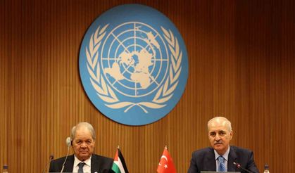 TBMM Başkanı Kurtulmuş, Filistin Ulusal Konseyi Başkanı Fattouh ile bir araya geldi