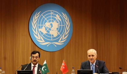 TBMM Başkanı Kurtulmuş, Pakistan Senato Başkanı Gilani ile görüştü