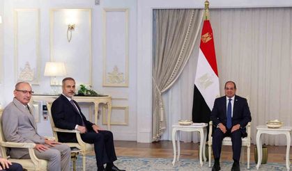 Bakan Fidan, Mısır Cumhurbaşkanı Sisi tarafından kabul edildi