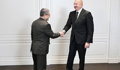 Azerbaycan Cumhurbaşkanı Aliyev, Genelkurmay Başkanı Bayraktaroğlu’nu kabul etti