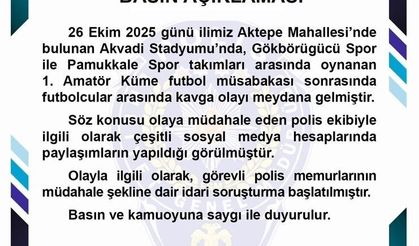 Amatör maçta polisin biber gazlı müdahalesiyle ilgili soruşturma başlatıldı