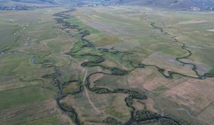Ardahan’da Menderesler havadan görüntülendi