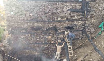 Bahçesaray’da odunluk yangını korkuttu