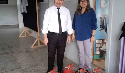 Bayırköy’de yangın tüpleri yenilendi