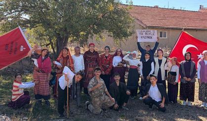 Çocuklardan Cumhuriyet Bayramı’na özel farklı kutlama