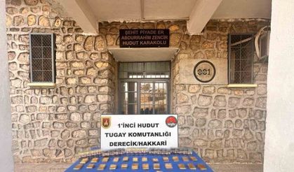 Hakkari’de 36 kilo sarma altın ele geçirildi
