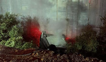 Mersin’de Elektrikli Araç Kaza Yaptı, Batarya Yandı