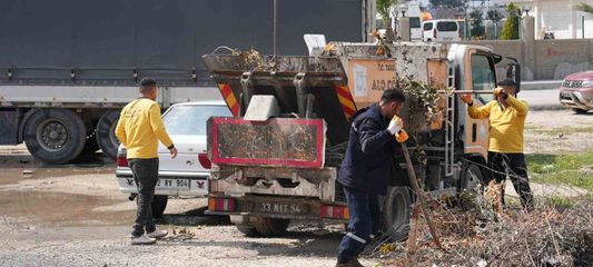 Tarsus'ta bayram öncesinden başlatılan temizlik ve ilaçlama çalışmaları sürüyor