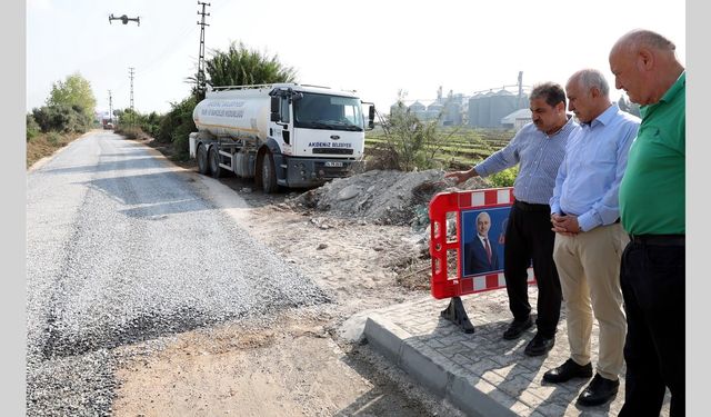 Akdeniz’de soğuk asfaltı olmayan bahçe yolu kalmayacak