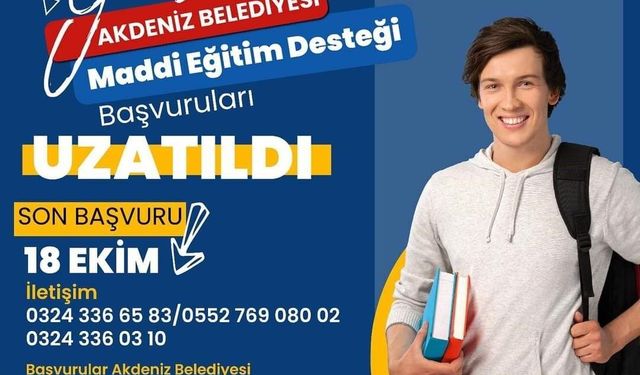Eğitim desteğinde başvuru süreci uzatıldı