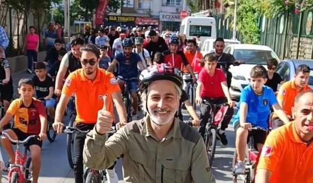 Bisikletli muhtarın Akdeniz zaferi!