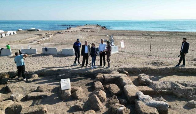 Soli Pompeipolis limanın kalıntıları gün yüzüne çıkıyor