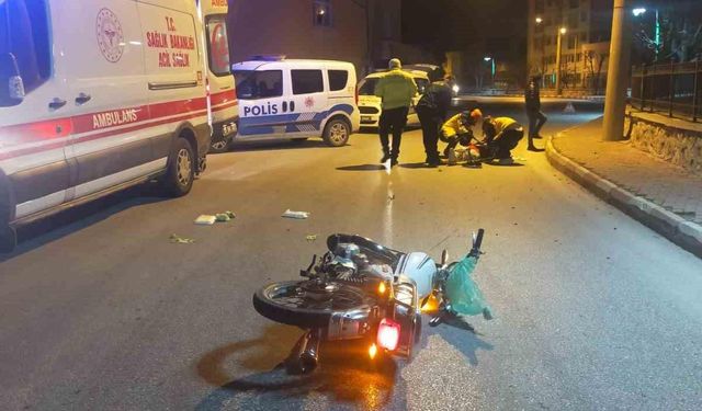 Burdur’da kontrolü kaybedip motordan düşen alkollü sürücü yaralandı