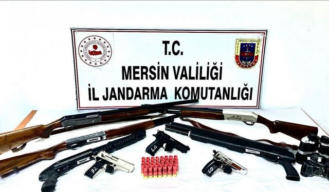 Tarsus’ta 3 Tabanca ve 5 Av Tüfeği Ele Geçirildi