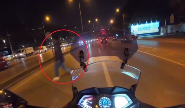 100 kilometre hızla giderken, kaza böyle teğet geçti