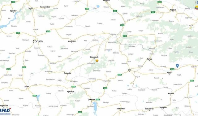 Amasya’da 3.1 büyüklüğünde deprem