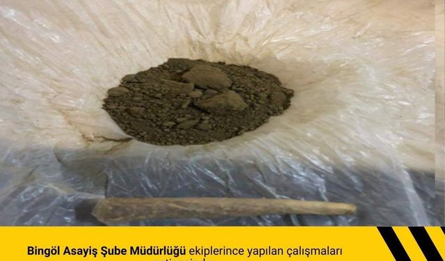 Bingöl’de uyuşturucu madde ele geçirildi