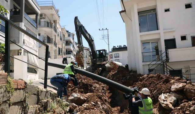 Fethiye Taşyaka’da kanalizasyon hatları yenileniyor