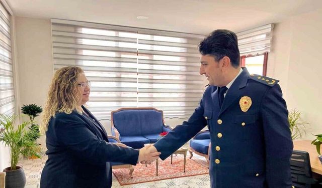 Germencik Kaymakamı Doğru, İlçe Emniyet Müdürü Haykırer ve teşkilat mensuplarını ağırladı