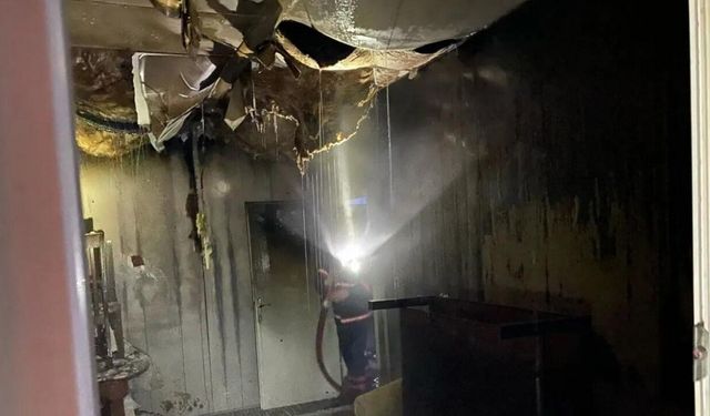 Tek katlı evde çıkan yangın söndürüldü