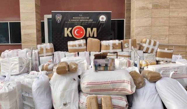 Manisa’da 2 ton kaçak tütün ele geçirildi