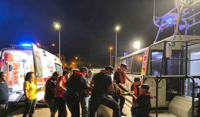 Bozcaada’da rahatsızlanan vatandaş tahliye edildi