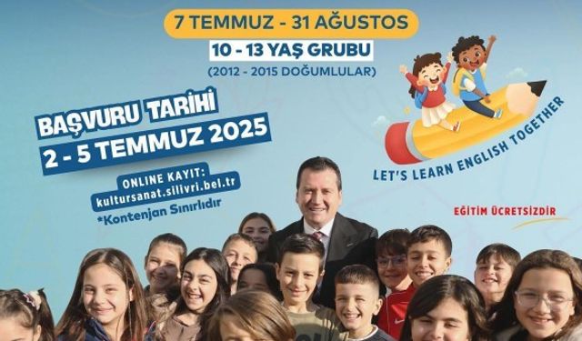 Silivri Belediyesi’nden ücretsiz yaz dönemi İngilizce kursu