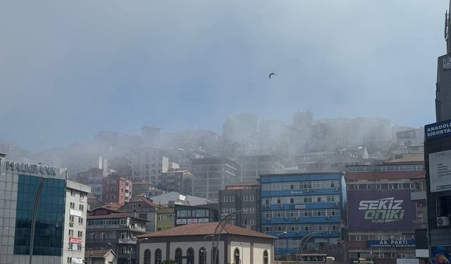 Zonguldak’ta soğuk hava kenti beyaza bürüdü