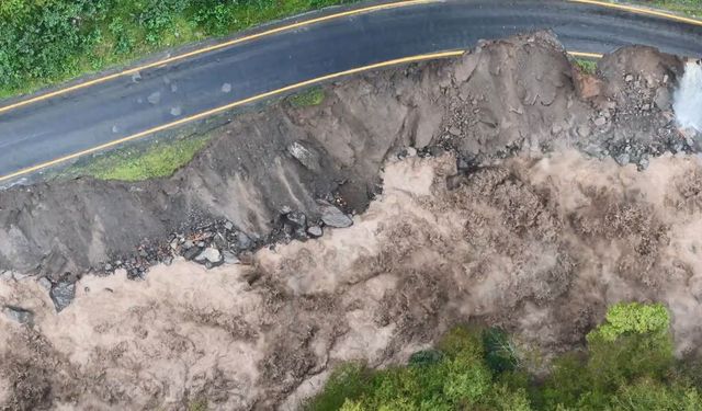 Borçka’da selin neden olduğu tahribat dronla görüntülendi