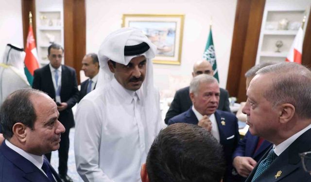 Cumhurbaşkanı Erdoğan, Katar Emiri El Sani ile görüştü