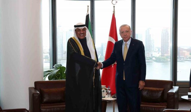 Cumhurbaşkanı Erdoğan, Kuveyt Veliaht Prens Sabah Halid es-Sabah’ı kabul etti