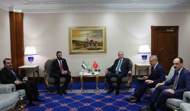 Cumhurbaşkanı Erdoğan, Suriye Cumhurbaşkanı Şara ile görüştü