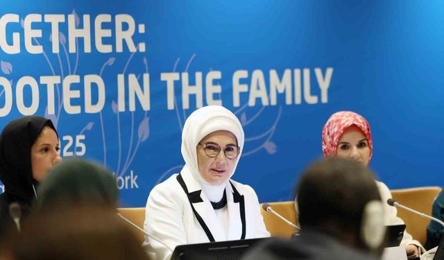 Emine Erdoğan, BM’de "Birlikte Daha İyiye: Aileden Başlayan Küresel Dayanışma" etkinliğinde konuştu