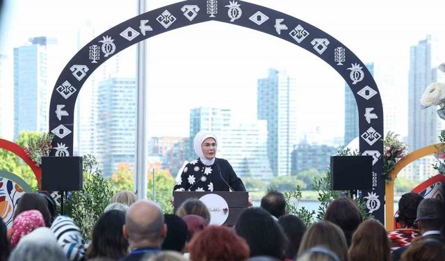 Emine Erdoğan, New York’ta "Anadoludakiler: Kapıların Ardındaki Hazineler" programında konuştu